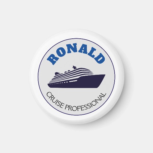 Cruise Professional Magnet Name Gift  (Voorkant)