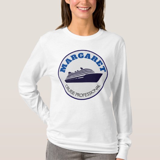 Cruise professioneel T-shirt met lange mouwen naam (Voorkant)