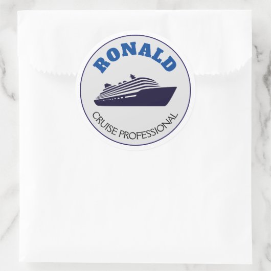 Cruise Professionele Sticker Naam Gift (Tas)