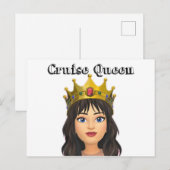 Cruise Queen briefkaart (Voorkant / Achterkant)