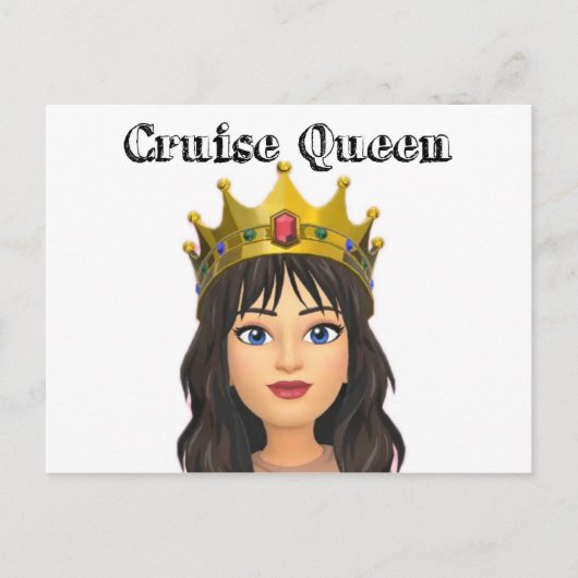 Cruise Queen briefkaart (Voorkant)
