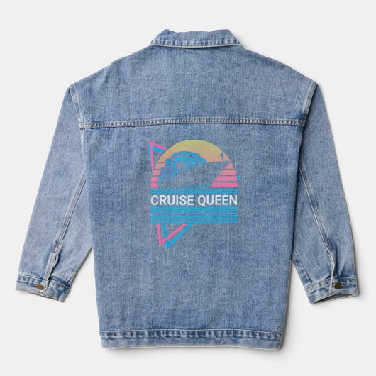 Cruise Queen Cruise Queen Cruising Retro Denim Jacket (Achterkant)