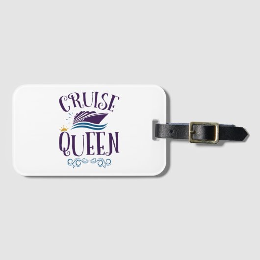 Cruise Queen Cute Cruising Women Bagagelabel (Voorkant (horizontaal))