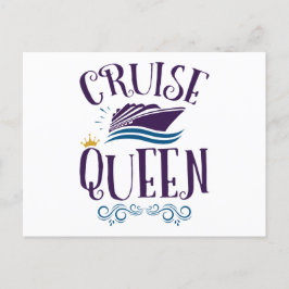 Cruise Queen Cute Cruising Women Briefkaart