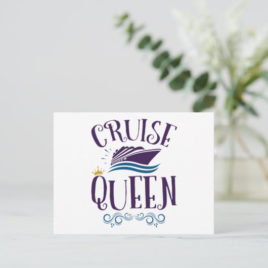 Cruise Queen Cute Cruising Women Briefkaart (Staand voorkant)