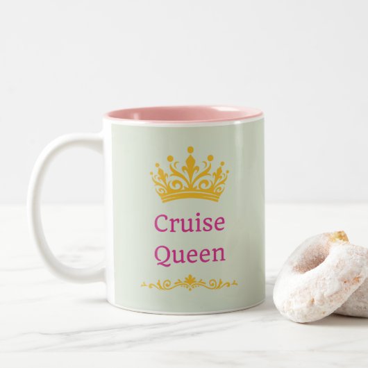 Cruise Queen Tweekleurige Koffiemok (Met donut)