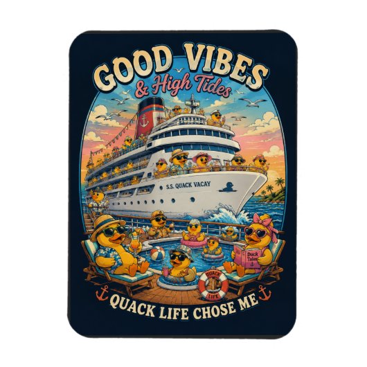 Cruise Rubber Eend - Kwak leven koos mij Magneet (Verticaal)