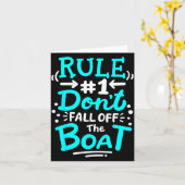 Cruise Rule #1 Don't Fall Off The Boat Kaart (Gele Bloem)
