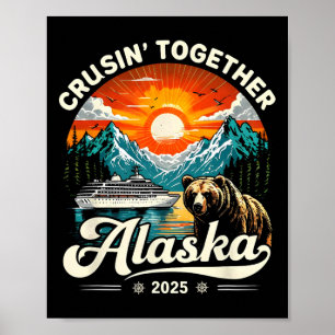 Cruise samen Alaska 2025 Cruise Family Trip Poster