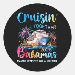 Cruise samen Bahama's 2025 Familiecruise Bahama Ronde Sticker