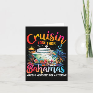 Cruise samen Bahamas 2025 Shirt Family Cruise Kaart
