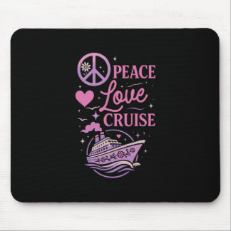 Cruise Scheepsvakantie Meisje Vrede Liefde Cruise Muismat