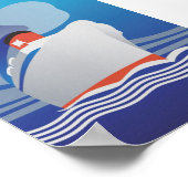 Cruise Ship Art Deco Vintage Poster (Hoek)