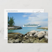 Cruise Ship at CocoCay Custom Briefkaart (Voorkant / Achterkant)