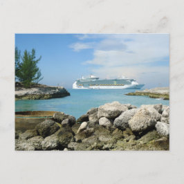Cruise Ship at CocoCay Custom Briefkaart