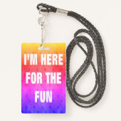 Cruise Ship Badge Lanyard roze hier voor de finale (Achterkant met draagriem)