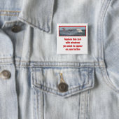 Cruise Ship  Button-CIM1a Vierkante Button 5,1 Cm (In situ)