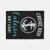 Cruise Ship Calories Don't Count,cruise Vibes Love Fleece Deken (Voorkant (Horizontaal))