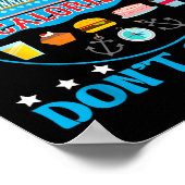 Cruise Ship Calories Don't Count Cruising Foodie  Poster (Hoek)