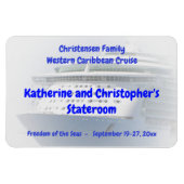 Cruise Ship Cameo Custom Stateroom door Marker Magneet (Horizontaal)