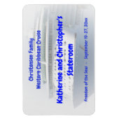 Cruise Ship Cameo Custom Stateroom door Marker Magneet (Verticaal)