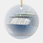 Cruise Ship Cameo Keramisch Ornament (Voorkant)