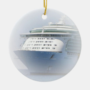 Cruise Ship Cameo Keramisch Ornament
