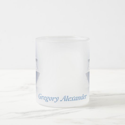 Cruise Ship Cameo Personalized Matglas Koffiemok (Center)