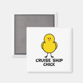 Cruise Ship Chick Magneet (Voorkant / Achterkant)
