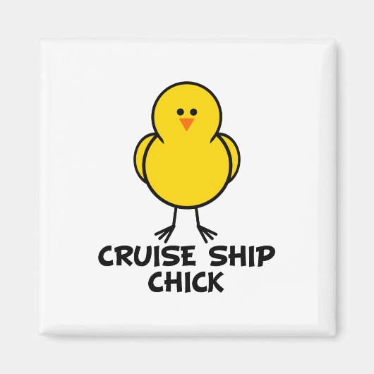 Cruise Ship Chick Magneet (Voorkant)