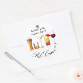 Cruise Ship Customise Pub Crawl Activity Drink Ronde Sticker (Envelop)
