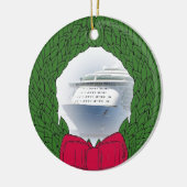 Cruise Ship Dated kerstversiering Keramisch Ornament (Links)