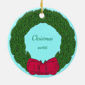 Cruise Ship Dated kerstversiering Keramisch Ornament (Achterkant)