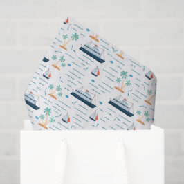 Cruise Ship Decoupage Tissuepapier