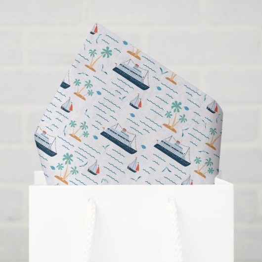 Cruise Ship Decoupage Tissuepapier (Cadeauzakje)