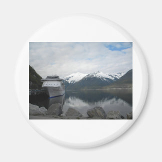 Cruise Ship Doced in Skagway, Alaska Magneet