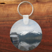 Cruise Ship Doced in Skagway, Alaska Sleutelhanger (Voorkant)