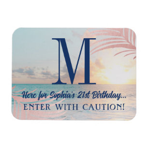 Cruise Ship door Birthday Group - Gepersonaliseerd Magneet