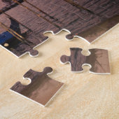 Cruise Ship et Gondolas nabij Grand Canal, Italië Legpuzzel (Zijkant)