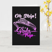 Cruise Ship Girls Trip Vacation Sea Yoyage Kaart (Gele Bloem)