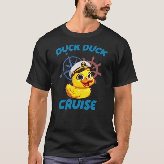 Cruise Ship Happy Cruise Time For Family Duck Duck T-shirt (Voorkant)