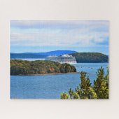 Cruise Ship in Bar Harbor Jigzaag Puzzle Legpuzzel (Horizontaal)