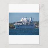 Cruise Ship Leaving Mahon Briefkaart (Voorkant)