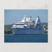 Cruise Ship Leaving Mahon Briefkaart (Voorkant)