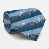 Cruise Ship Leaving Mahon Stropdas (Opgerold)