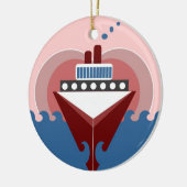 Cruise Ship Love Double Sided Round Ornament (Links)