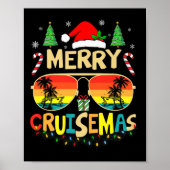 Cruise Ship Merry Christmas Lights Cruising Vacati Poster (Voorkant)