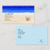 Cruise Ship Musician Drum Kit on Beach Visitekaartje (Voorkant / Achterkant)