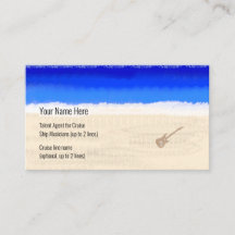 Cruise Ship Musician Electric Guitar on Beach