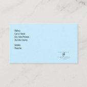 Cruise Ship Musician Keyboard op strand Visitekaartje (Achterkant)